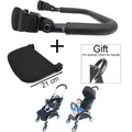 MomTan® Baby Stroller Accessories Leather Armrest Extend Leg Rest Handle Protective Cover for