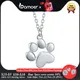 Bamoer HOT SALE Gold Silver Cat Paw Necklace Dog Footprint Pendant Chain for Women Gift Cute Animal