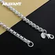 Aravant 925 Silver 5MM Box Chain Necklaces For Women Men Fashion Jewelry