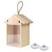 Squirrel for Bird Feeders Visible Cup Birdhou Bird Outdoor Nests Wood Garden Window Bird Home Suction Patio & Garden