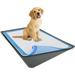 Skywin Dog Pad Holder Tray 28x30 in â€“ ( 1 Pack ) No Spill Pee Pad Holder for Dogs - Works with Most Training Pads - Easy to Clean and Store - Perfect for Dog Potty Tray (Grey)