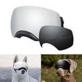 PETLESO Gog Goggle for Medium to Large Dog UV Dog Sunglasses Magnetic Reflective Silver and Black Lens -Black