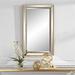 24"x40" Contemporary Plastic and MDF Mirror Gold