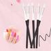 5Pcs Nail Pen Brushes Silicone Manicure Brush Nail Carving Tools DIY Nail Art Supplies for Home Shop(Black White)