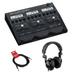 Zoom G3n Multi-Effects Processor for Electric Guitar with Polsen HPC-A30 Monitor Headphones & 10ft Instrument Cable Bundle