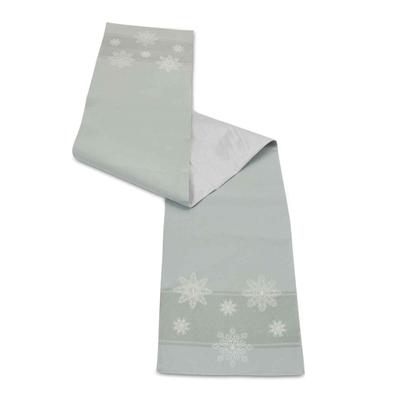 Embroidered Snowflake Christmas Table Runner - 72