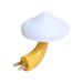 Halloween Decorations Mushroom Night Light Yellow Led Light Sensing Night Light Light Led Light Bedside Feeding Light Halloween Decor Abs Blue