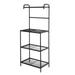 Kmowoo 4-Tier Wire Mesh Laminate Kitchen Shelf