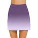 Long Skirts For Womens Casual Solid Tennis Skirt Yoga Sport Active Skirt Shorts Skirt Purple