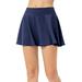 Grianlook Women Activewear Skirt With Shorts Athletic Skort Ruffle Mini Tennis Skirts High Waisted Ladies Casual Tummy Control Flowy Solid Color Navy Blue M