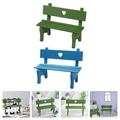 Wooden mini chair 2PCS Mini House Chair Smooth Surface Miniature Chair Wooden Mini Furniture