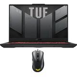 ASUS TUF Gaming A17 Gaming/Entertainment Laptop (AMD Ryzen 7 7735HS 8-Core 17.3in 144Hz Full HD (1920x1080) GeForce RTX 4060 Win 11 Pro) with TUF Gaming M3
