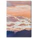 Wynwood Studio Canvas There up Beautiful Nature and Landscape Skyscapes Wall Art Canvas Print Orange Pastel Orange 20x30