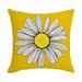 Halloween Decorations Decorative Cushion Covers 18X18 inch Sofa Pillow Cover Set Daisy Floral Waterproof Throw Pillow Covers for Patio Garden Sofa Decor Halloween Decor