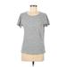 J.Crew Short Sleeve T-Shirt: Gray Marled Tops - Women's Size Medium
