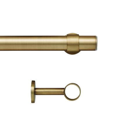 Classic Curtain Rod and Wall Bracket - Burnished Brass Curtain Rod, 28"-48" Curtain Rod - Frontgate