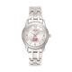 Women's Bulova Silver Saint Francis Red Flash Silver-Tone Dial Stainless Steel Quartz Watch