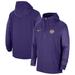 Men's Nike Purple LSU Tigers 2023 Sideline Player Quarter-Zip Hoodie Jacket