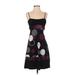 Trixxi Casual Dress - A-Line Square Sleeveless: Black Color Block Dresses - Women's Size 5