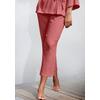 Culotte S.OLIVER, Damen, Gr. 32, N-Gr, rot (rostrot), Obermaterial: 100% Baumwolle, unifarben, casual, weit 7/8-Länge, Hosen, aus gewebtem Musselinstoff