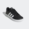 Sneaker ADIDAS SPORTSWEAR "GRAND COURT LIFESTYLE TENNIS LACE-UP", Gr. 35, schwarz-weiß (core schwarz, cloud weiß, core schwarz), Synthetik, Textil, sportlich, Schuhe, Design auf den Spuren des adidas Superstar