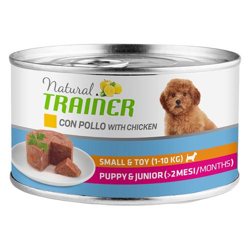 12x 150g Natural Trainer Maintenance Small & Toy Puppy Huhn Hundefutter nass