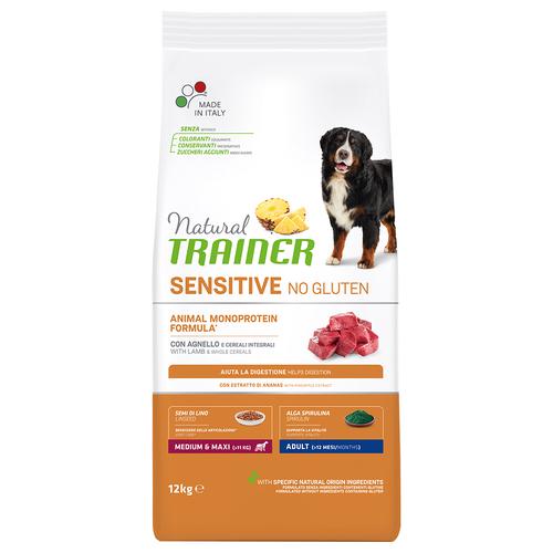 12 kg Natural Trainer Sensitive No Gluten Adult Med/Max Lamb Hundefutter trocken