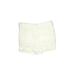 New York & Company Khaki Shorts: White Print Bottoms - Women's Size 6 - Light Wash