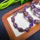 Fengbaowu – Bracelet en améthyste naturelle violette Quartz fantôme rutilé Super 7 Auralite 23