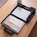 Boîte de rangement Portable pour documents A4 boîte de rangement avec calculatrice support