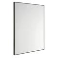 Style & Casa Modern Polished Mirror | Wooden-Framed | 80x60 cm, Black Mirror | Wall Mirror | Large Mirror | Hallway Mirror | Bedroom Wardrobes | Bathroom Mirror | Black Bathroom Mirror