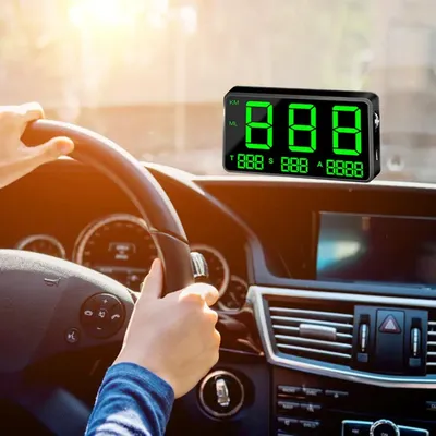 Compteur de vitesse GPS pour voiture avec affichage Hud C80 km/h alarme de survitesse universel