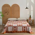 Couverture en coton avec lettres et fleurs couvre-lit sur les canapé-lit 200x230 150x200 haute