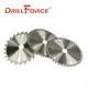 Drillforce-Lame de Scie Circulaire TCT 185mm 7-1/4 Pouces 24T 60T Dent 7/8 Pouces Arbre pour