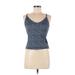 Nike Active Tank Top: Blue Activewear - Women's Size Medium