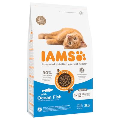 2x 3kg IAMS Advanced Nutrition Kitten mit Meeresfisch Katzenfutter trocken