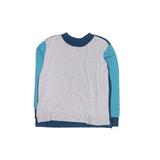 Lands' End Pullover Sweater: Blue Color Block Tops - Kids Girl's Size 6