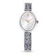 Swarovski Crystal Rock White and Stainless Steel Oval Watch