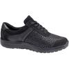 Schnürschuh WALDLÄUFER "M-Ira-Soft", Damen, Gr. 7 (40,5), silber (schwarz, silberfarben), Nubukleder, Textil, sportlich, Schuhe, in M-Weite = extra weit, Freizeitschuh, Halbschuh, Schnürschuh
