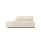 Canapé Modulable Gauche 2 places en Velours Beige