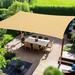 Artpuch 18ft X 24ft Rectangle Patio Sun Shade Sail Pool Garden Yard Lawn Carport Cover Canopy in Brown | 15.7 W x 19.6 D in | Wayfair