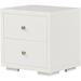 Camden Isle Furniture 2 Drawer Wooden Nightstand Wood in White | 19.5 H x 19.7 W x 15.75 D in | Wayfair 122434