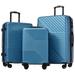 Hardshell Luggage Sets Suitcase with TSA Lock,Blue 3-Piece Set