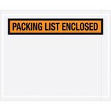 ZORO SELECT PL12 Packing List Envelope,Orange,PK1000