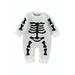 FOCUSNORM Halloween Outfit Newborn Baby Boy Girl Pumpkin Onesie Romper Long Sleeve Jumpsuit Playsuit Fall Clothes