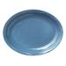 Libbey 903032615 9 5/8" x 7 5/8" Oval Cantina Platter - Porcelain, Blueberry