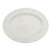 Libbey 905437883 Ã‰lan 13-1/2" x 10-3/8" Oval Elan Platter - Porcelain, White Royal Rideau