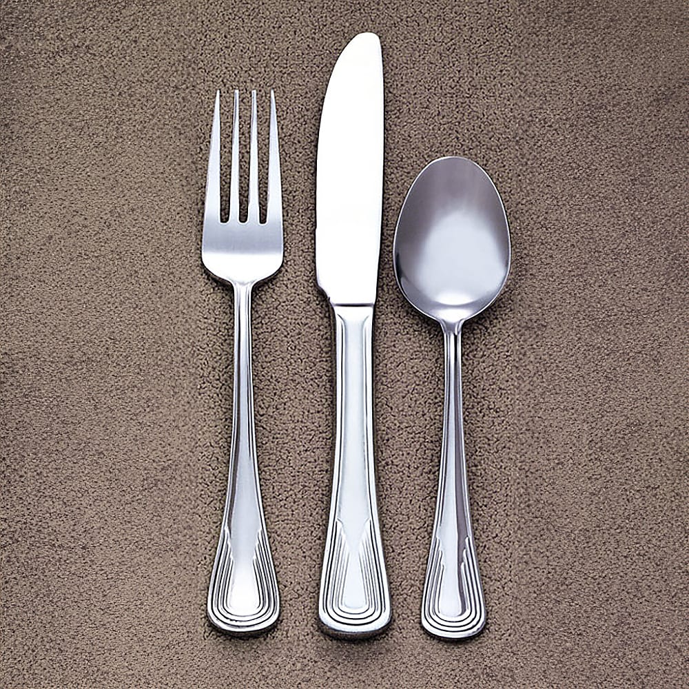 Libbey 129 053 7 1/8" Butter Knife with 18/0 Stainless Steel Grade, Reflections Pattern, 3 Dozen