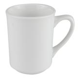 Libbey 840-125-002 8 1/2 oz Porcelain Mug w/ Rolled Edge, Bright White, Porcelana