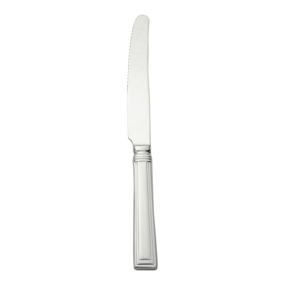 Libbey 977 5502 9 3/4" Dinner Knife with 18/0 Stainless Steel Grade, Slate Pattern, Fluted Blade, 3 Dozen
